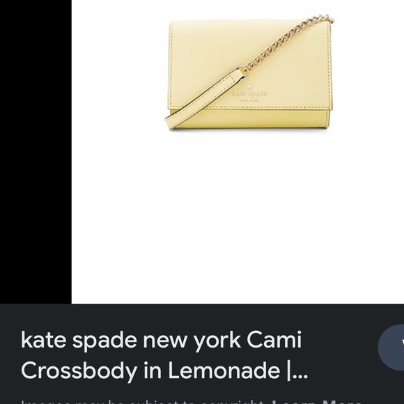 Kate Spade New York Cami crossbody purse in lemonade - Picture 2 of 12